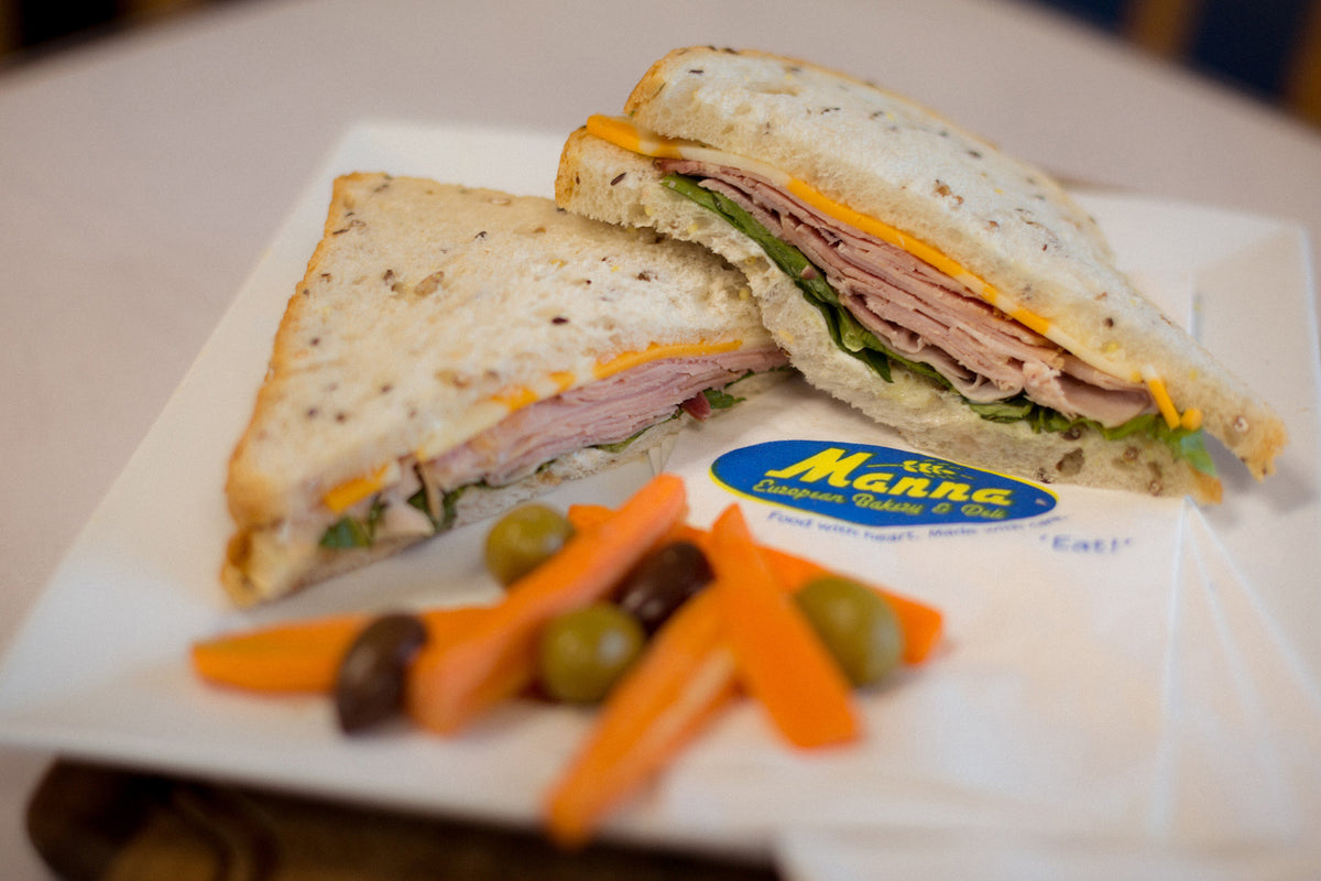 Baked Ham Sandwich Manna European Bakery & Deli
