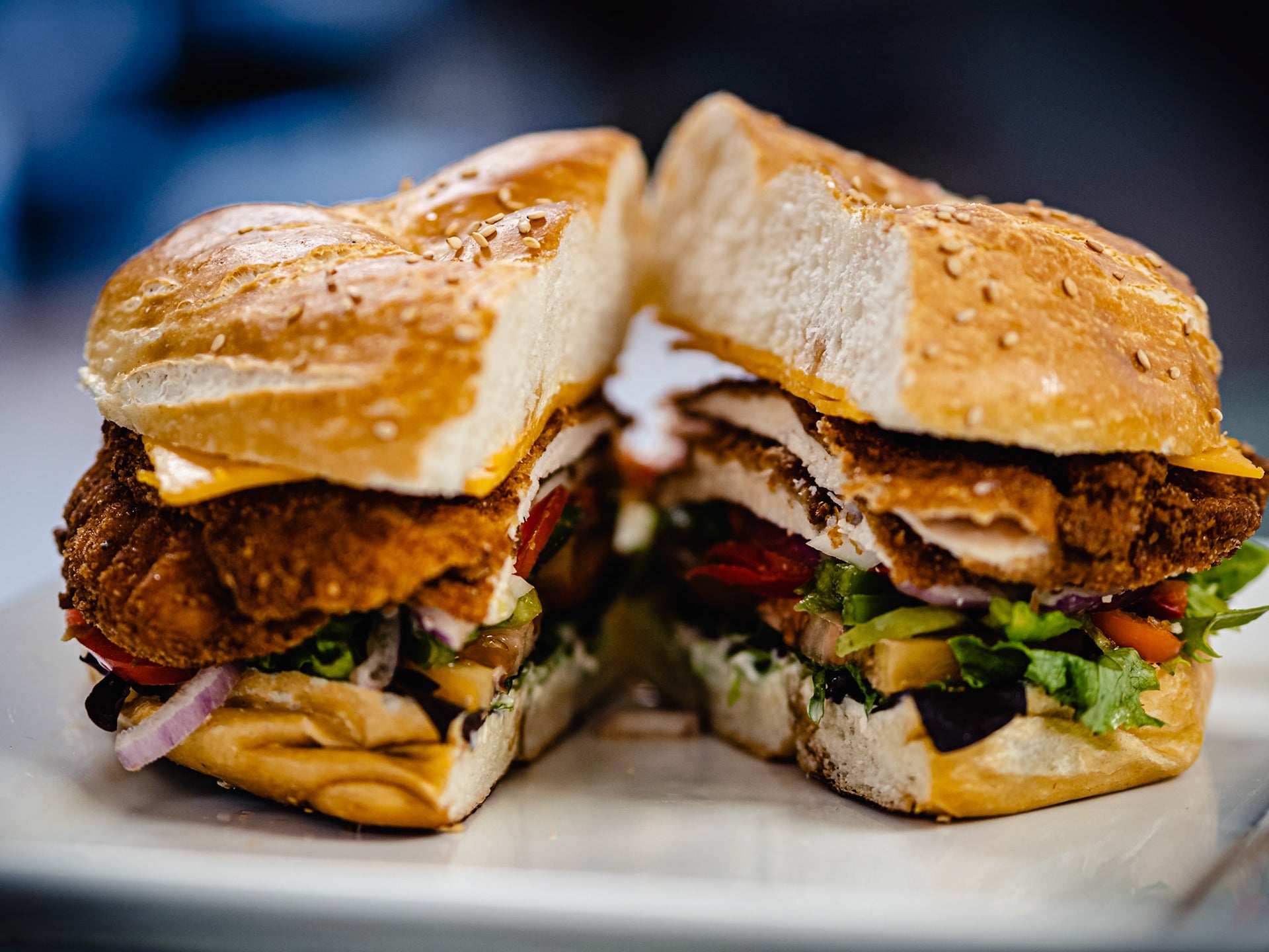 Breaded Chicken Sandwich – Manna European Bakery & Deli