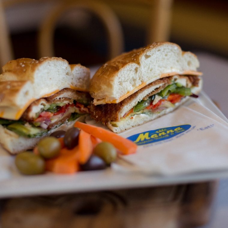 Breaded Chicken Sandwich – Manna European Bakery & Deli